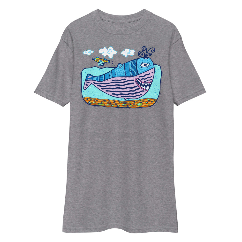 Premium Heavyweight Tee - Happy Whale