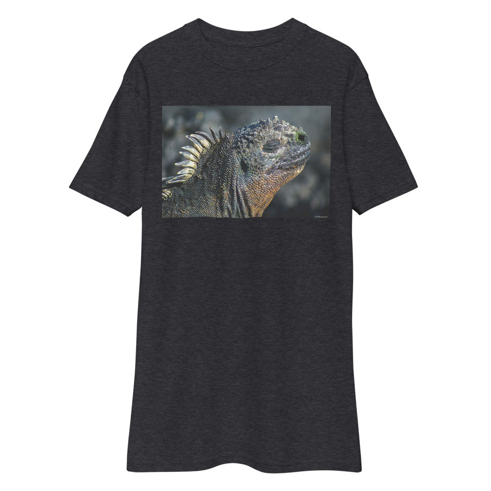 Premium Heavyweight Tee - Godzilla? No. A Galapagos Marine Iguana!
