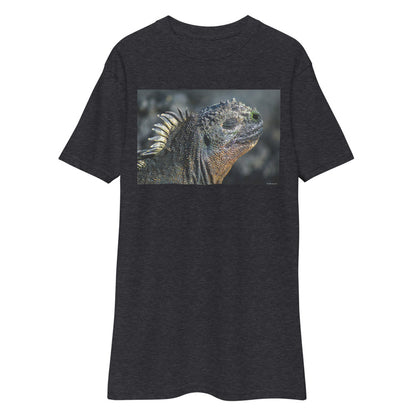 Premium Heavyweight Tee - Godzilla? No. A Galapagos Marine Iguana!
