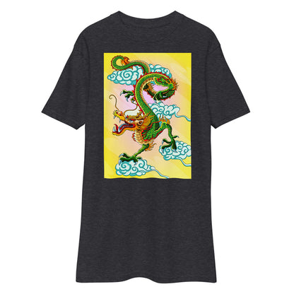 Premium Heavyweight Tee - Green Chinese Dragon