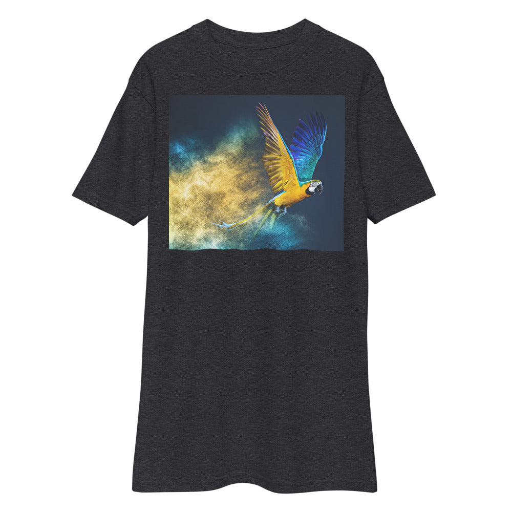 Premium Heavyweight Tee - Macaw Soaring