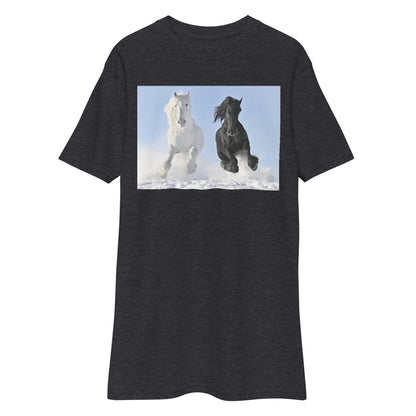 Premium Heavyweight Tee - Stallions Flying