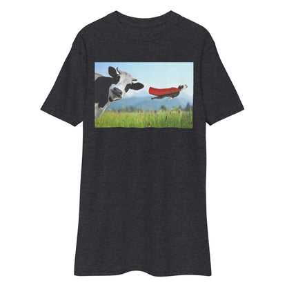 Premium Heavyweight Tee - Cow & Super Dog