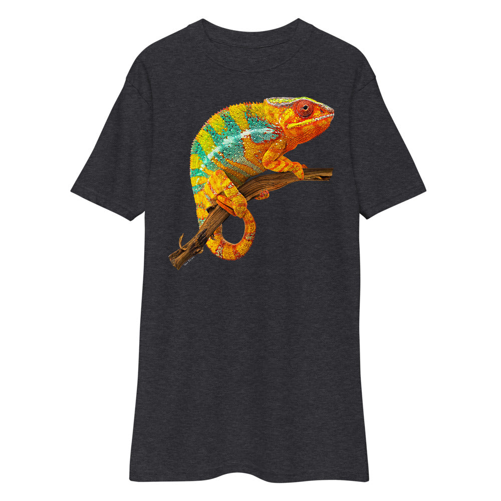 Premium Heavyweight Tee - Yellow & Green? Chameleon