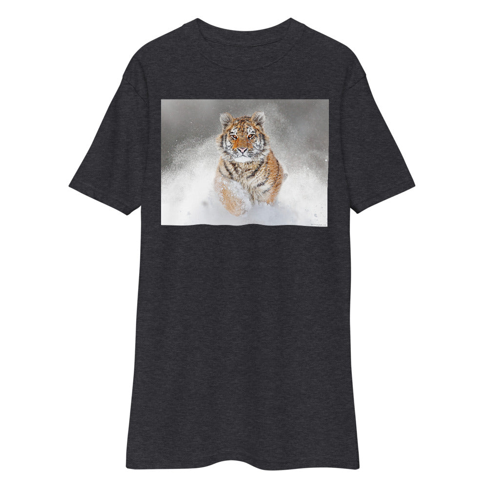 Premium Heavyweight Tee - Snow Tiger