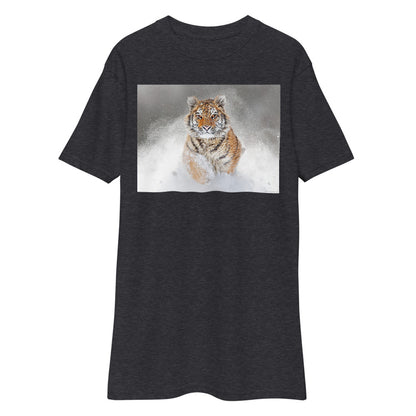 Premium Heavyweight Tee - Snow Tiger