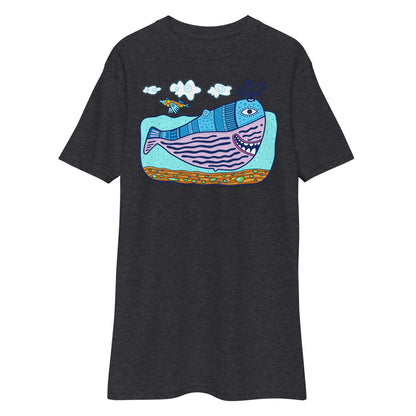 Premium Heavyweight Tee - Happy Whale
