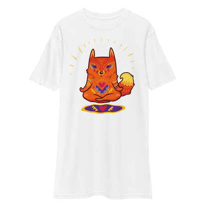 Premium Heavyweight Tee - Enlightened Hygee Fox