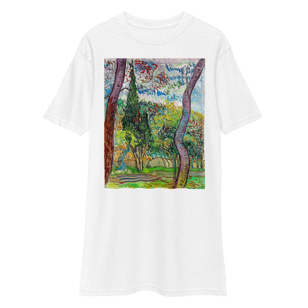 Premium Heavyweight Tee - van Gogh: Park at Saint-Paul Hospital