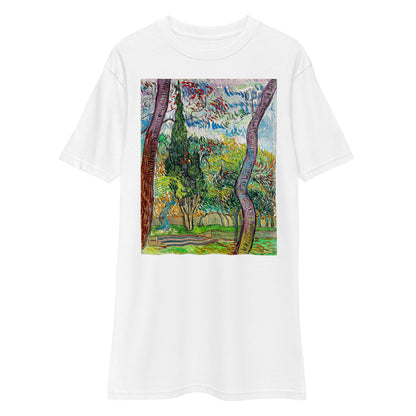 Premium Heavyweight Tee - van Gogh: Park at Saint-Paul Hospital