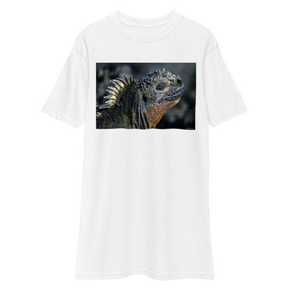 Premium Heavyweight Tee - Godzilla? No. A Galapagos Marine Iguana!