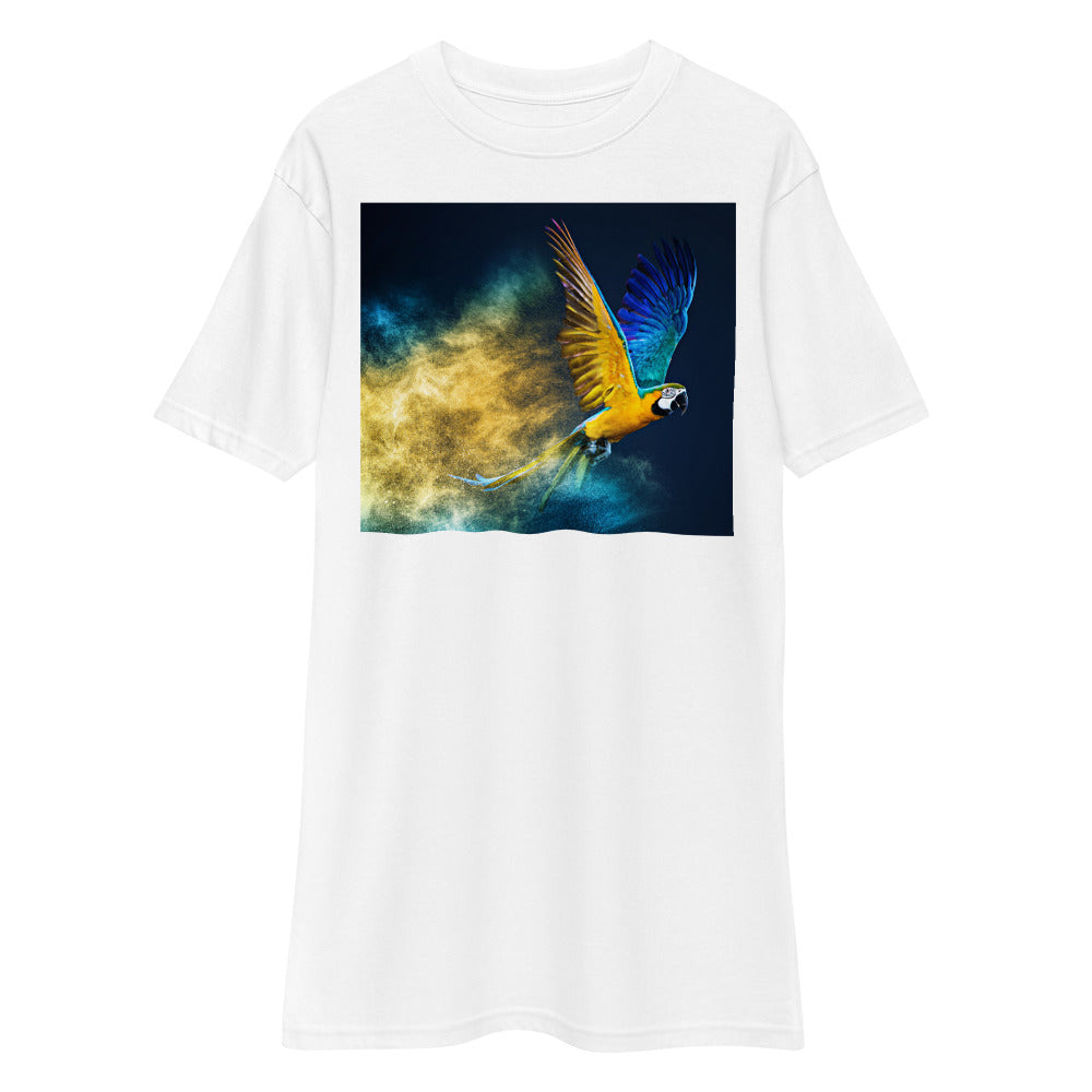 Premium Heavyweight Tee - Macaw Soaring