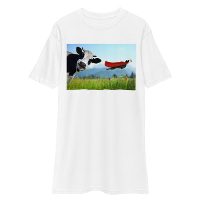 Premium Heavyweight Tee - Cow & Super Dog