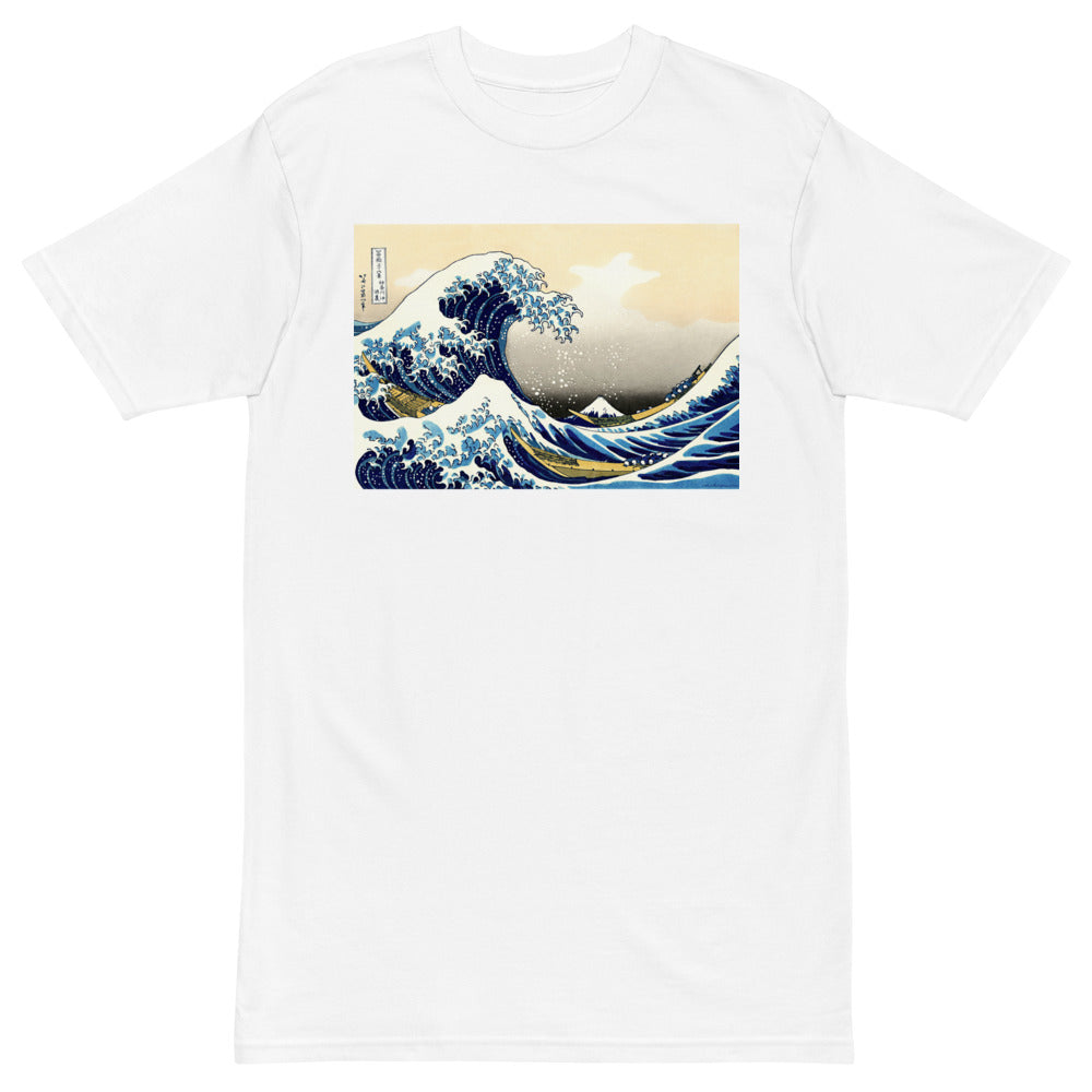 Premium Heavyweight Tee - Hokusai: The Great Wave Off Kanagawa