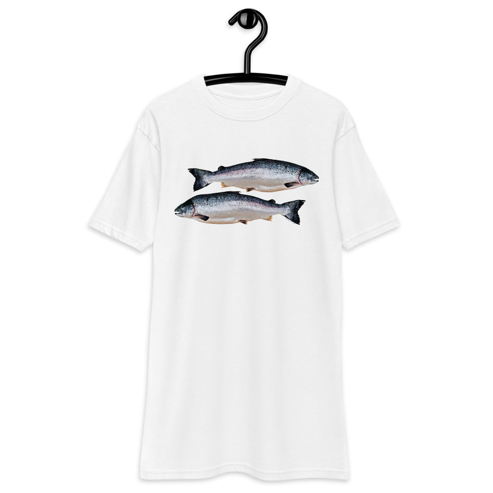 Premium Heavyweight Tee - Two Salmon