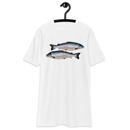 Premium Heavyweight Tee - Two Salmon
