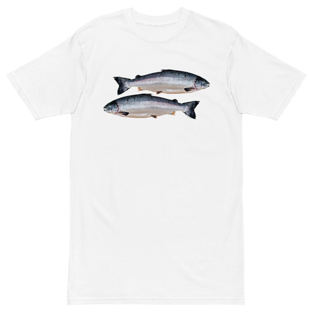 Premium Heavyweight Tee - Two Salmon