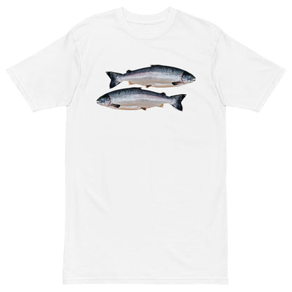 Premium Heavyweight Tee - Two Salmon