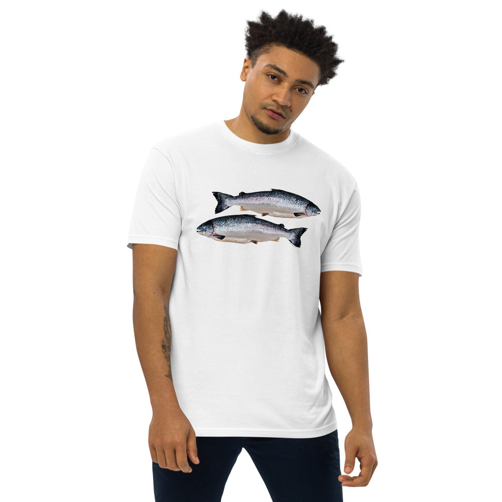 Premium Heavyweight Tee - Two Salmon