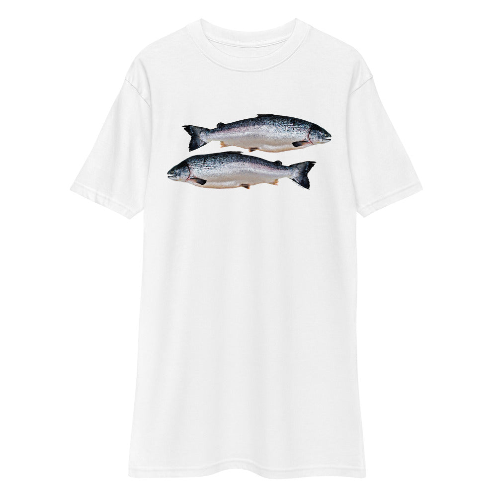 Premium Heavyweight Tee - Two Salmon