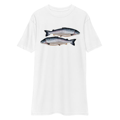Premium Heavyweight Tee - Two Salmon