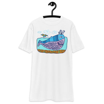 Premium Heavyweight Tee - Happy Whale