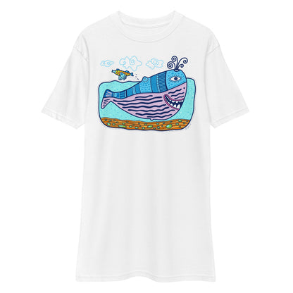 Premium Heavyweight Tee - Happy Whale