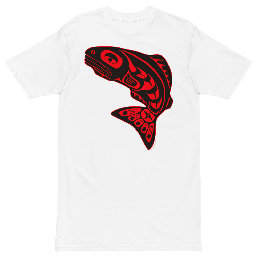 Premium Heavyweight Tee - Pacific Northwest Salmon