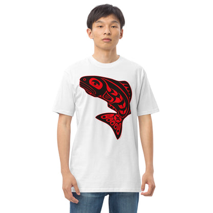 Premium Heavyweight Tee - Pacific Northwest Salmon