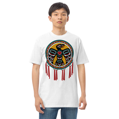 Premium Heavyweight Tee - Pacific Northwest Eagle Totem