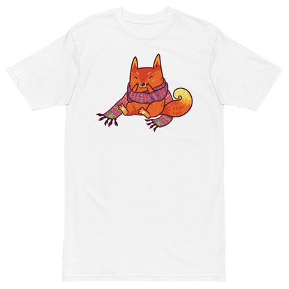 Premium Heavyweight Tee - Happy Hygge Fox