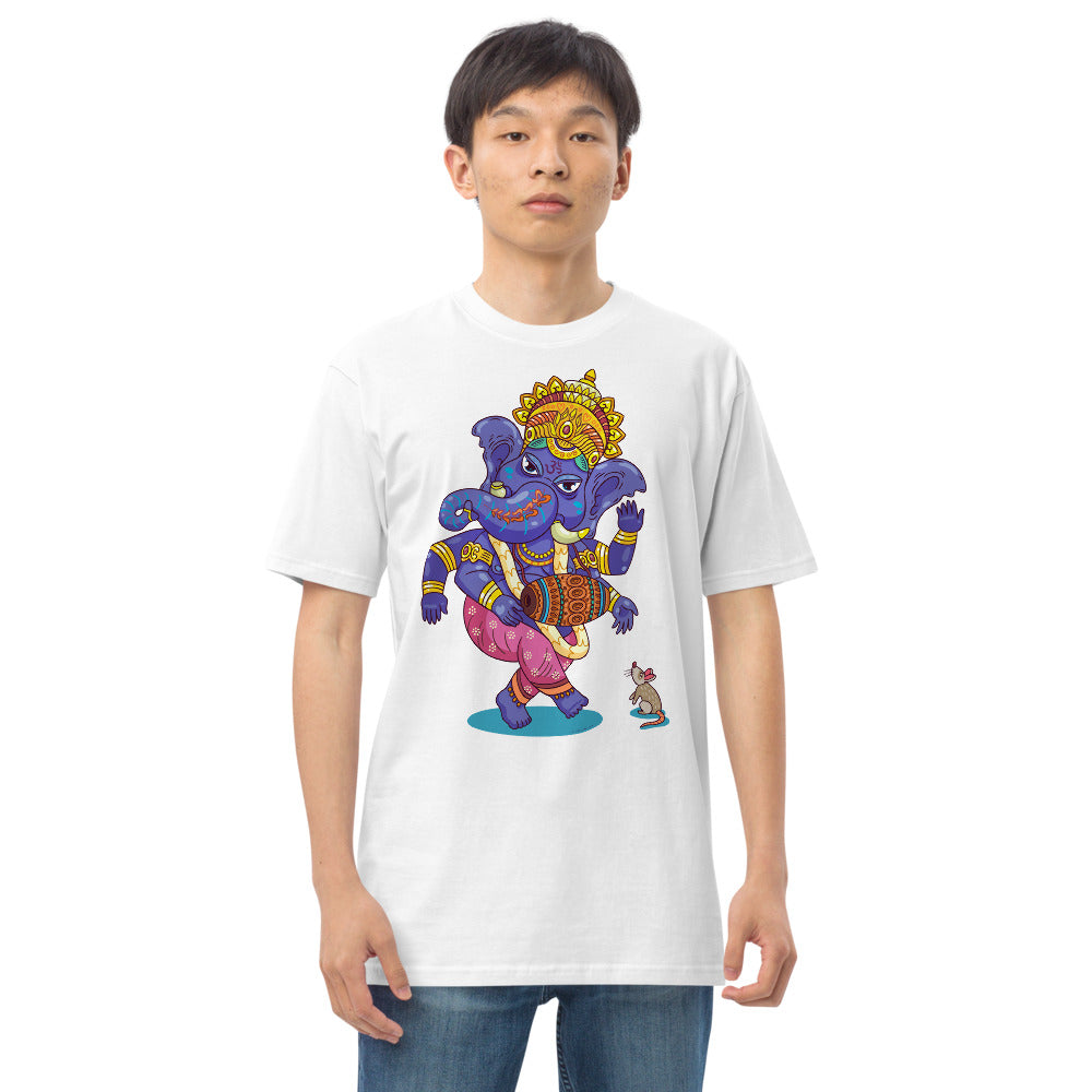 Premium Heavyweight Tee - Ganesh Dancing