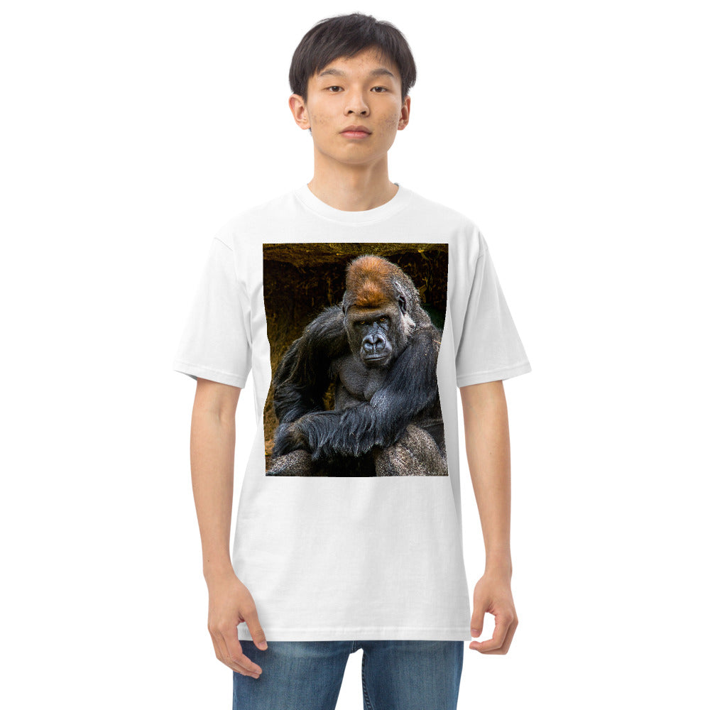 Premium Heavyweight Tee - Wanna Wrestle?