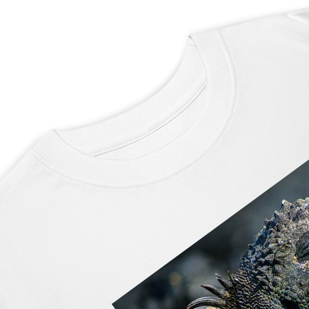 Premium Heavyweight Tee - Godzilla? No. A Galapagos Marine Iguana!