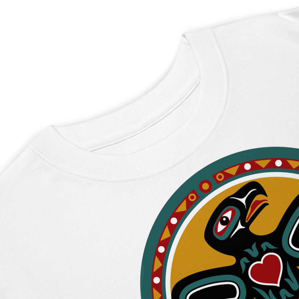Premium Heavyweight Tee - Pacific Northwest Eagle Totem