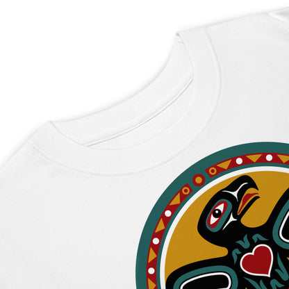Premium Heavyweight Tee - Pacific Northwest Eagle Totem