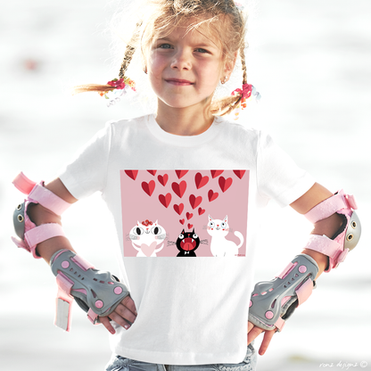 Premium Soft Crew Neck - Pink Love Cats!