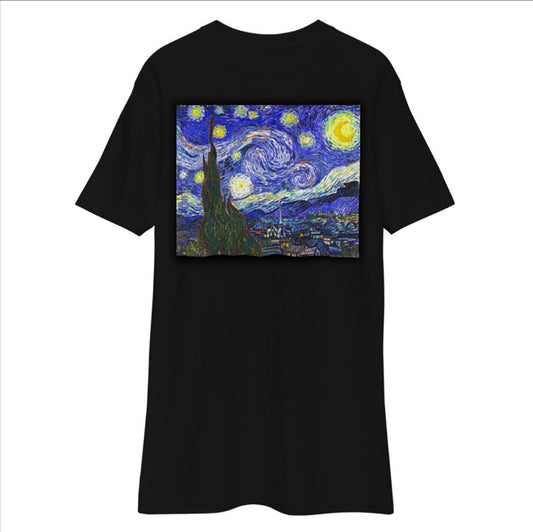 Premium Heavyweight Tee - van Gogh: The Starry Night