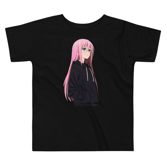 Premium Soft Toddler Tee - Pink Haired Anime Girl