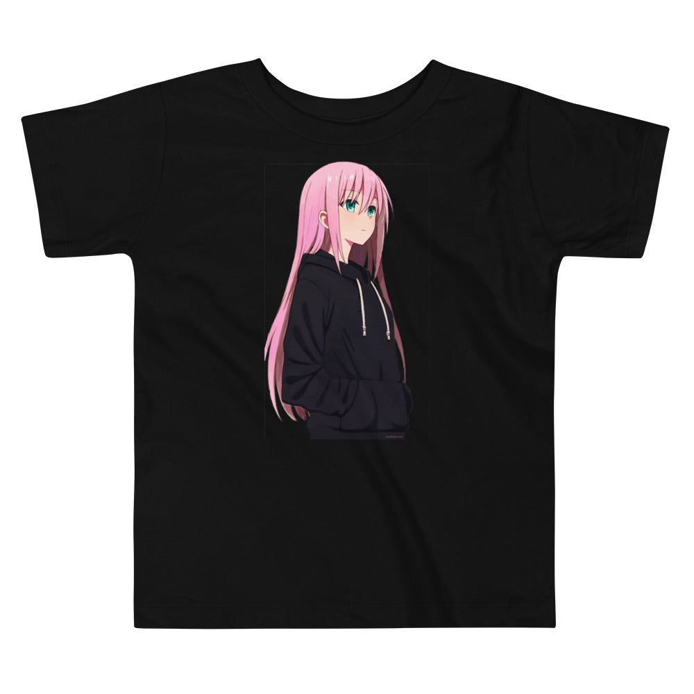 Premium Soft Toddler Tee - Pink Haired Anime Girl