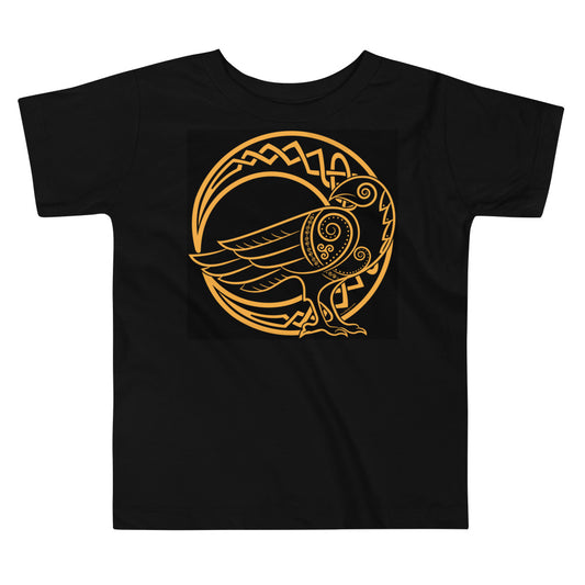 Premium Soft Toddler Tee - Odin's Raven on a Crescent Moon
