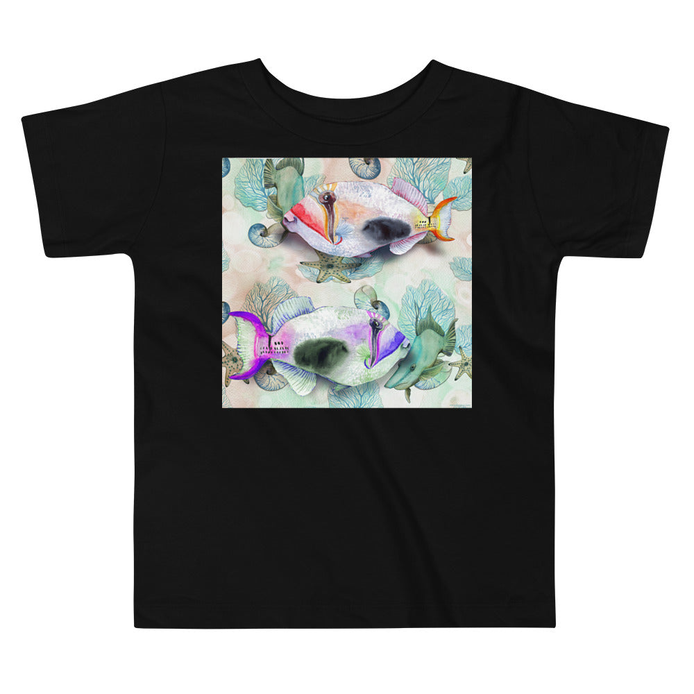 Premium Soft Toddler Tee - Painted Fish