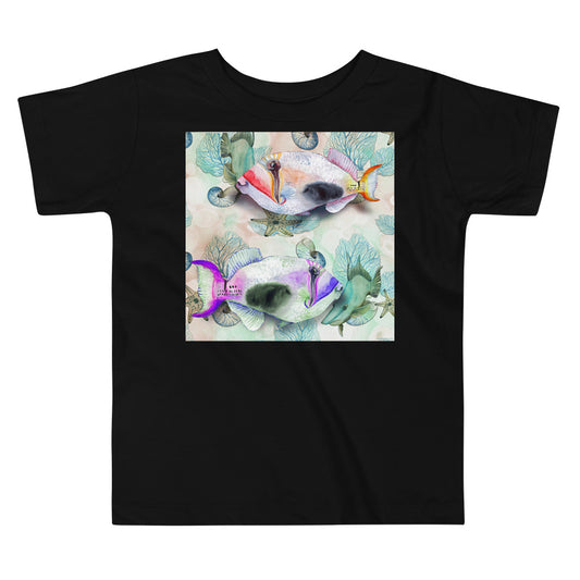 Premium Soft Toddler Tee - Painted Fish