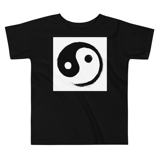 Premium Soft Toddler Tee - Ink Brush Yin Yang