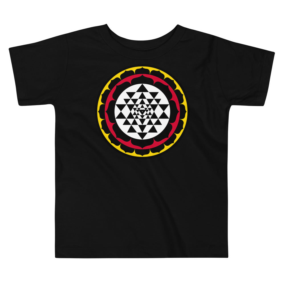 Premium Soft Toddler Tee - Sri Yantra Lotus Circle