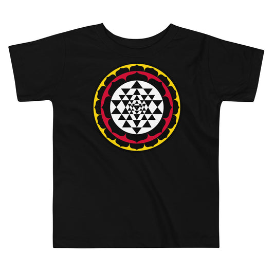 Premium Soft Toddler Tee - Sri Yantra Lotus Circle