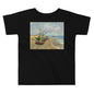 Premium Soft Toddler Tee - van Gogh: Fishing Boats in the Beach