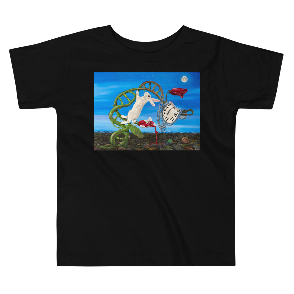 Premium Soft Toddler Tee - Dali Rabbit