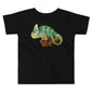 Premium Soft Toddler Tee - Green Vailed Chameleon on Stump