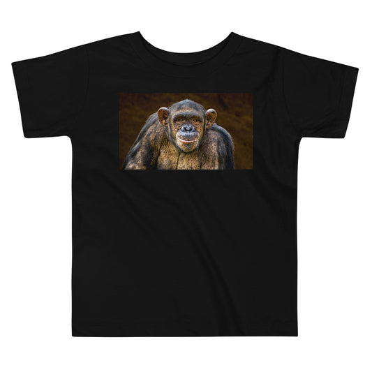 Premium Soft Toddler Tee - Chimpanzee Posing